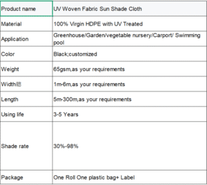 High Quality UV Woven Fabric Sun Shade Cloth high quality uv woven fabric sun shade cloth flat woven shade net for farming/greenhouse